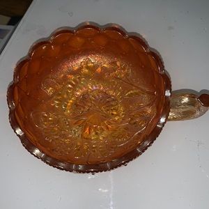 Imperial Pansy Marigold 5 1/2″ Nappy Dish Antique
